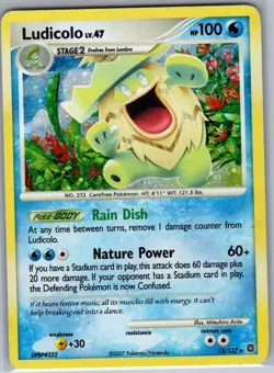 Ludicolo 13/132 Holo Secret Wonders - Pokemon Card - LP - Image 1