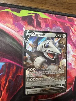 Pokemon TCG Aggron v Brilliant Stars Holo Ultra Rare Card 096/172 - Image 2