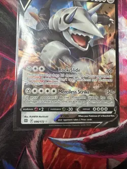 Pokemon TCG Aggron v Brilliant Stars Holo Ultra Rare Card 096/172 - Image 4