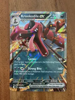 Pokemon TCG Krookodile Ex 055/086 Chaos Rising Double Rare NM Card - Image 1