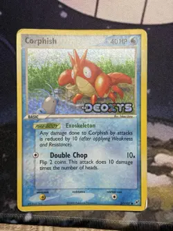 Corphish Reverse Holo 57/107 Ex Deoxys Stamped Pokemon Card MP - Image 2