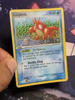 Corphish Reverse Holo 57/107 Ex Deoxys Stamped Pokemon Card MP - Image 3