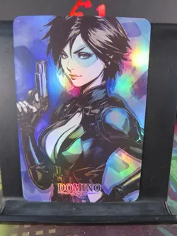 Domino Marvel Art Card Rare Holo Collectible Comic Character CCG NM Deadpool - Image 1