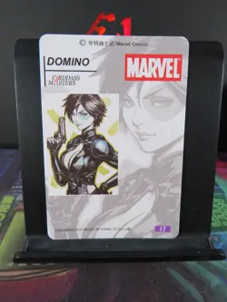 Domino Marvel Art Card Rare Holo Collectible Comic Character CCG NM Deadpool - Image 3
