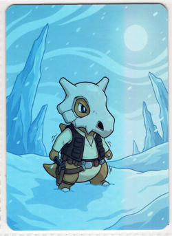 Pokemon Fanart - CUBONE - SILVER HOLO FOIL Card by SPACED_OUT - Image 1