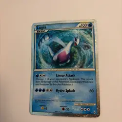 Pokemon Lugia Shiny Holo Rare SL7 Call of Legends Basic Card HP 100 2011 - Image 1