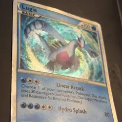 Pokemon Lugia Shiny Holo Rare SL7 Call of Legends Basic Card HP 100 2011 - Image 4