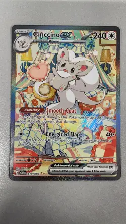 Cinccino EX 119/086 Pokemon TCG Holo Card PSA 10 Contender CGA app check added - Image 1
