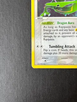 Rayquaza 22/107 *Swirl* Holo Rare Deck Exclusive Pokemon Card - Deoxys Set - Image 3