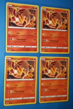 4x Heatmor 034/192 34/192 Pokemon card Rebel Clash uncommon NM - Image 1