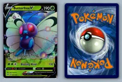 Butterfree V #001/189 Holo Darkness Ablaze Pokemon Card - LP - Image 1