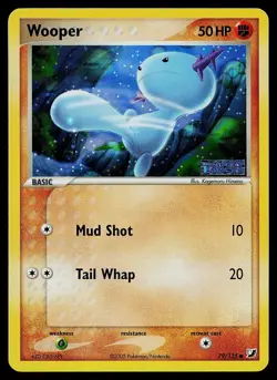 Pokemon Card - Wooper Unseen Forces 79/115 Reverse Holo Common Stamped - Image 1