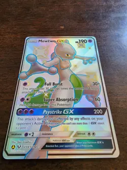 Pokemon TCG Mewtwo GX SV59/SV94 Holo Full Art Shiny Rare Hidden Fates - Image 2