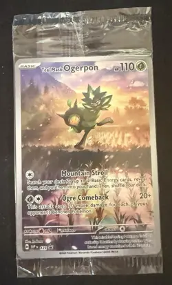 Pokemon Card Teal Mask Ogerpon 123 Black Star Promo Sealed - Image 1