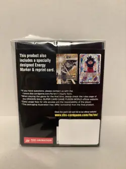 Dragon Ball Super Card Game Fusion World Official Card Case 01 Son Goku Sealed - Image 2
