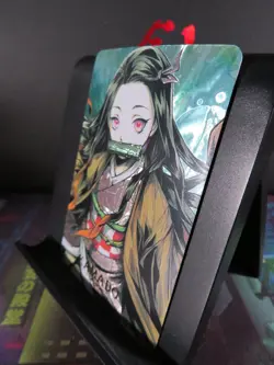 Nezuko Kamado Demon Slayer Art Card Rare Holo Laser Collectible Anime Manga NM - Image 2