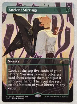 MTG Magic [x1] Ancient Stirrings [x1] Promo Secret Lair Showdown RCQ Reward M/NM - Image 1
