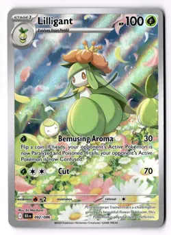 Pokemon Lilligant IR 92/86 Black Bolt Illustration Rare 2025 NM - Image 1