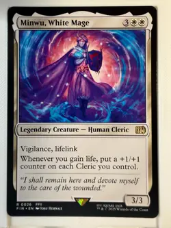 Minwu, White Mage - FINAL FANTASY - 26 - R - Magic: The Gathering - NM - Image 1