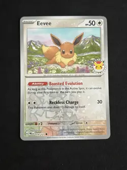 Eevee - (Pokemon Day 2025) (Reverse Cosmos Holo) 074/131 Pokemon TCG - NM - Image 1