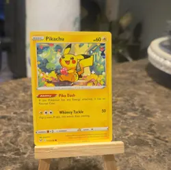 Pokemon Pikachu 052/196 Lost Origin Regular Common Basic 60HP Pika Dash Whimsy … - Image 1