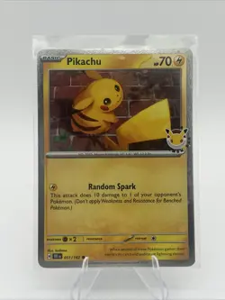 Pokemon TCG Pikachu 051/162 Pokemon Day 2026 Promo NM #2 - Image 1