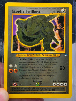 Pokemon TCG Neo Destiny Shining Steelix 112/105 Holo Secret Rare FR - Image 1