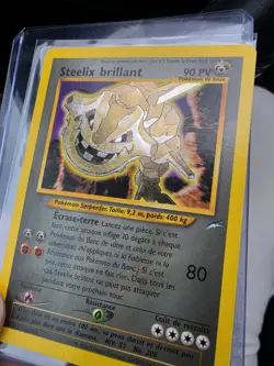 Pokemon TCG Neo Destiny Shining Steelix 112/105 Holo Secret Rare FR - Image 2