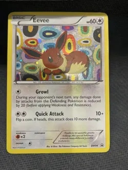 Pokemon Company Eevee BW94 Black & White Holo Promo MP/HP - Image 5