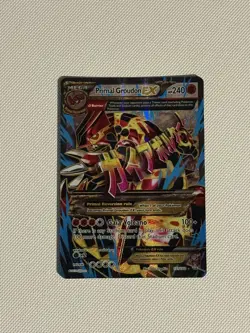 Pokemon Primal Groudon EX Full Art Ultra Rare Holo 151/160 - Image 1