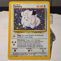 Wizards of the Coast Clefairy 5/102 Base Set Unlimited Holo Rare 1999 EN 40HP - Image 1