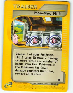 Moo-Moo Milk - 155/165 Expedition Base Set - Pokemon TCG - 2002 - Image 1