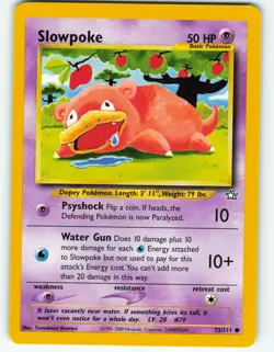 Slowpoke - 73/111 Neo Genesis - Pokemon TCG - 2000 - Image 1