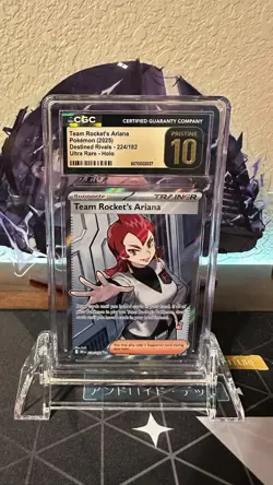CGC Pristine 10 Team Rocket's Ariana 224/182 - Destined Rivals Pokemon Holo - Image 1