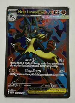 Pokemon TCG MEGA LUCARIO ex #160/132 Mega Evolution UR Ultra Rare NM - Image 1
