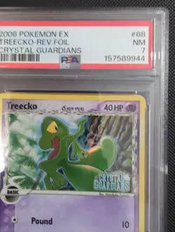 2006 Pokemon EX Crystal Guardians #68 Treecko-Reverse Foil PSA 7 - Image 3