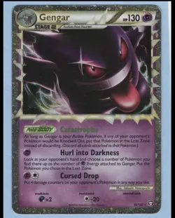 Gengar Triumphant 94/102 Holo Rare Pokemon TCG English 2010 Scans included - Image 1