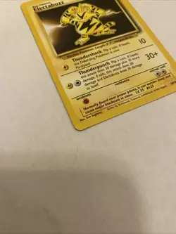 1999 POKEMON BASE SET #20/102 ELECTABUZZ REGULAR RARE 70HP UNLIMITED - NM - Image 2