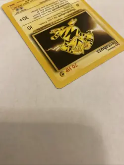 1999 POKEMON BASE SET #20/102 ELECTABUZZ REGULAR RARE 70HP UNLIMITED - NM - Image 4
