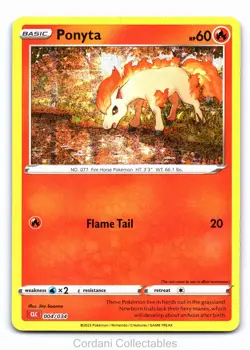 Ponyta CLC 004/034 - Pokemon Classic Collection - Near Mint - Image 1