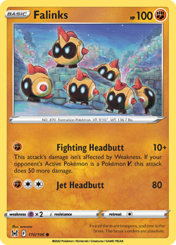 Falinks 110/196 Common Lost Origin Pokemon Reverse Holo Near Mint - Image 1