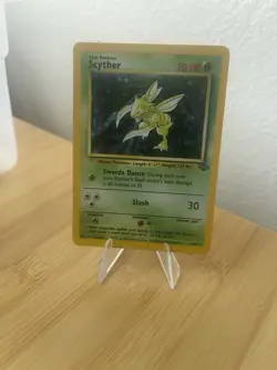 1999 Pokemon Jungle Unlimited #10 Scyther HOLO - Image 4