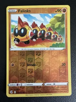 Falinks 155/264 Common Fusion Strike Pokemon Reverse Holo Lightly Played - Image 1