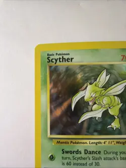 Scyther 26/64 - Jungle Holo Rare Pokemon TCG Vintage 1999 LP -NM - Image 2