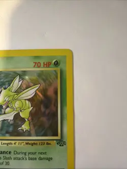 Scyther 26/64 - Jungle Holo Rare Pokemon TCG Vintage 1999 LP -NM - Image 3
