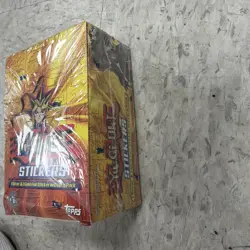 RARE Vintage Yu-Gi-Oh Stickers Factory Sealed Box 48 Packs 1997 Topps Nice - Image 2