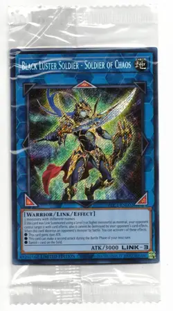 Yu-Gi-Oh Card: Black Luster Soldier of Chaos BLC1-EN002 Secret Rare SEALED! - Image 1