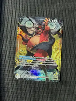 Bandai Marshall D. Teach Leader Alt Art OP16-080 English op16 the time of battle - Image 1
