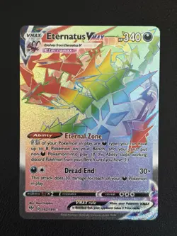 Eternatus VMAX 192/189 Pokemon Darkness Ablaze Holo Rainbow Secret Rare - Image 1