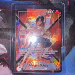 Portgas D Ace Alt Art Leader OP16-001 Time of Battle ENGLISH - Image 1